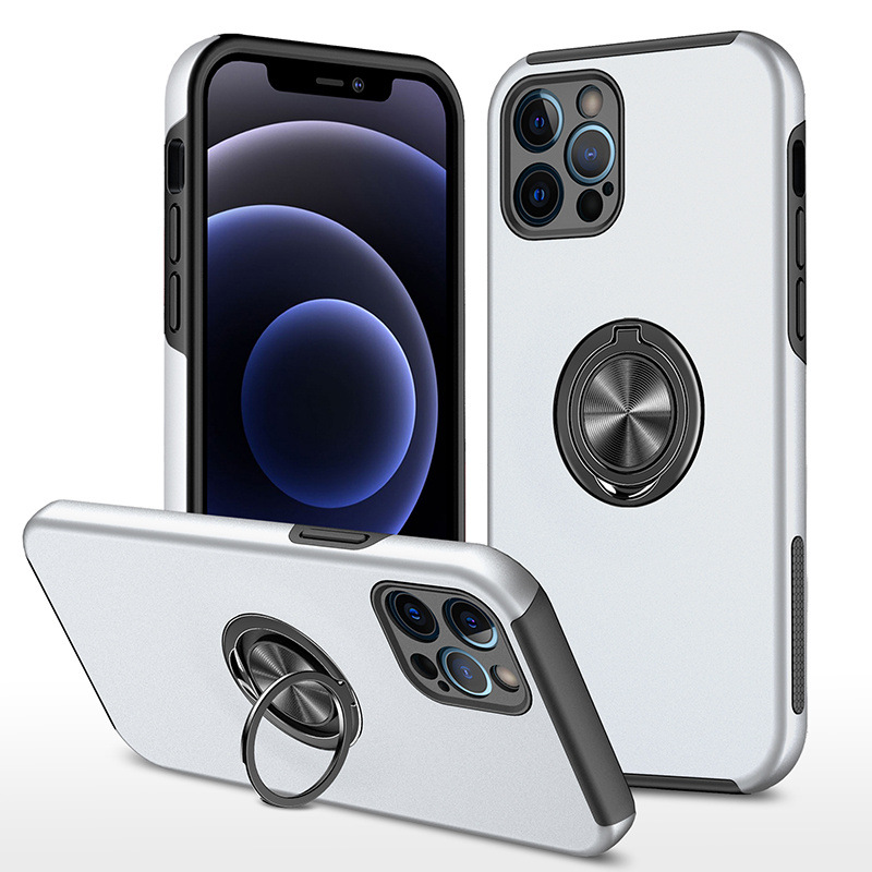 Magnetic Absorption Phone Case with Ring Holder and Drop Protection